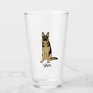 Perro de pastor alemán GSD personalizado dibujo