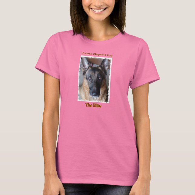 Perro de pastor alemán la camisa del campanero de (Anverso)