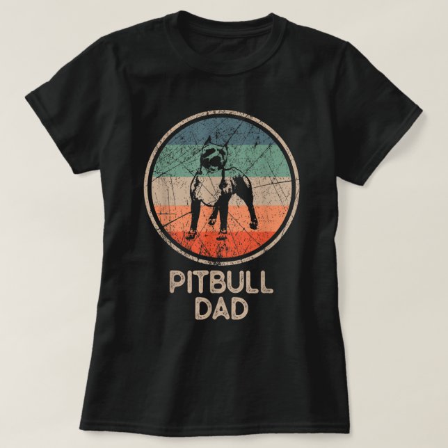 Perro de Pitbull - Vieja camiseta de papá de Pitbu (Diseño del anverso)