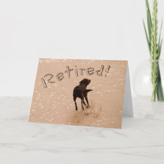 Perro de playa de la Invitación de Jubilación