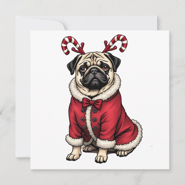 Perro de Pub Vestido con Traje de Santa para Amant (Anverso)