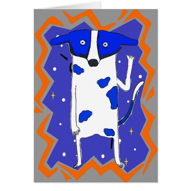 Perro de Punto Azul desde el espacio exterior (Frente)