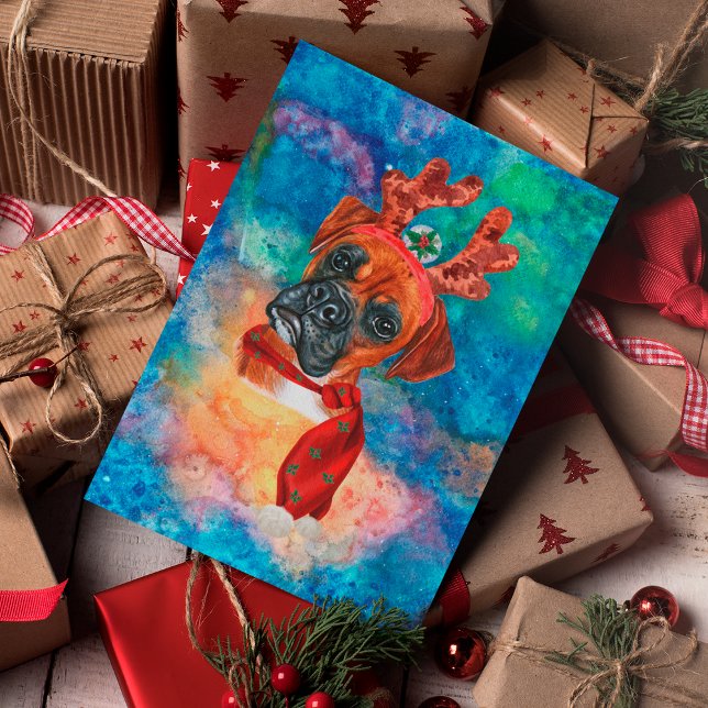 Perro de raza Boxer Navidad (Subido por el creador)
