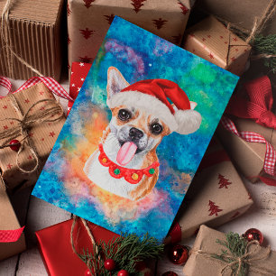Perro de raza Chihuahua Navidad