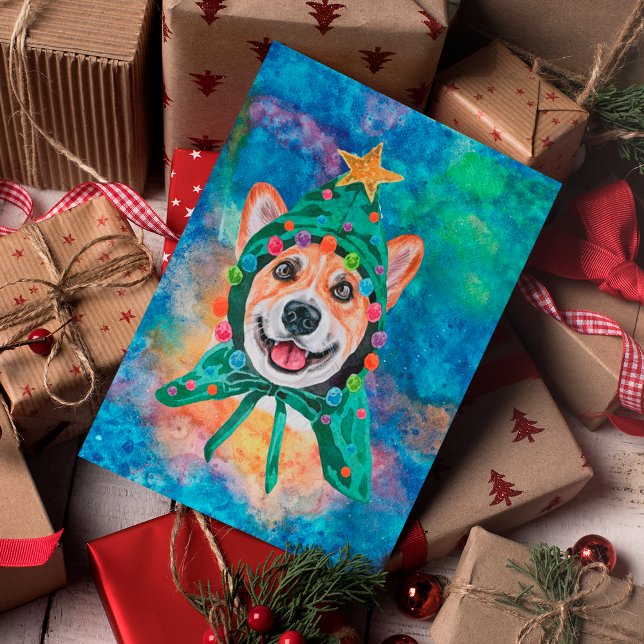 Perro de raza Corgi Navidad (Subido por el creador)