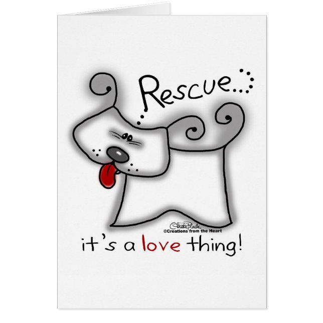 Perro de rescate... Es cosa de amor (Frente)