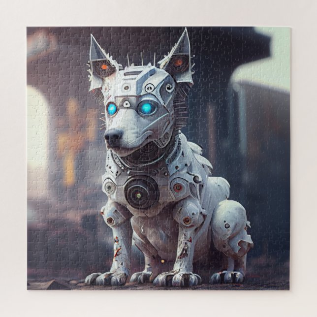 Perro de rompecabezas Robótico (Vertical)