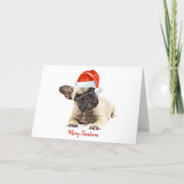 Perro de Santa Bulldog Francés Navidad Perro Adora