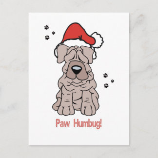 Perro de Sharpei del navidad