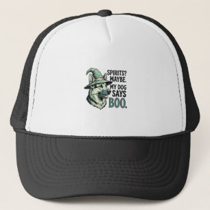 Perro de sombrero de bruja grabado vintage humor d