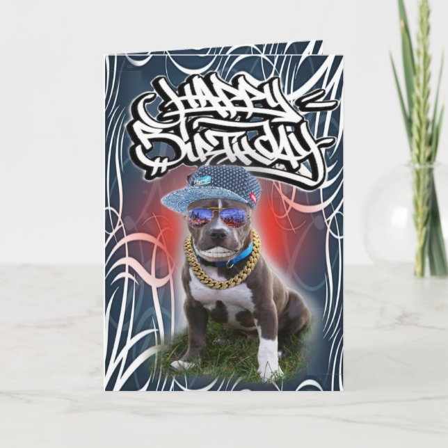 Perro de tarjeta de cumpleaños (Anverso)
