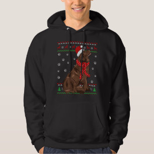 Perro de Terranova feo Navidades suéter Santa