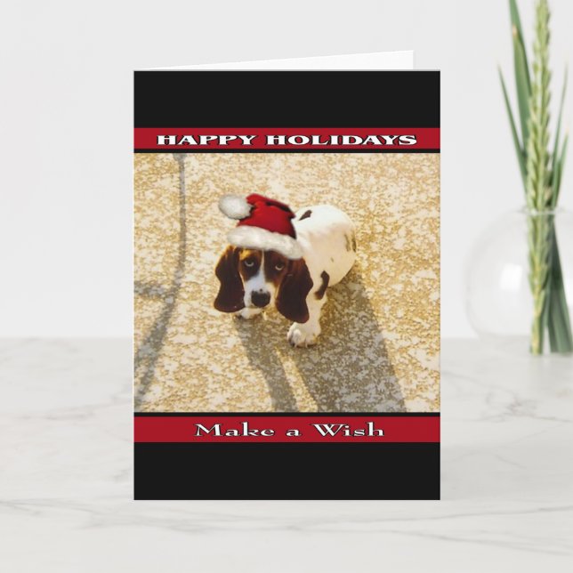 Perro del Bassett del navidad (Anverso)