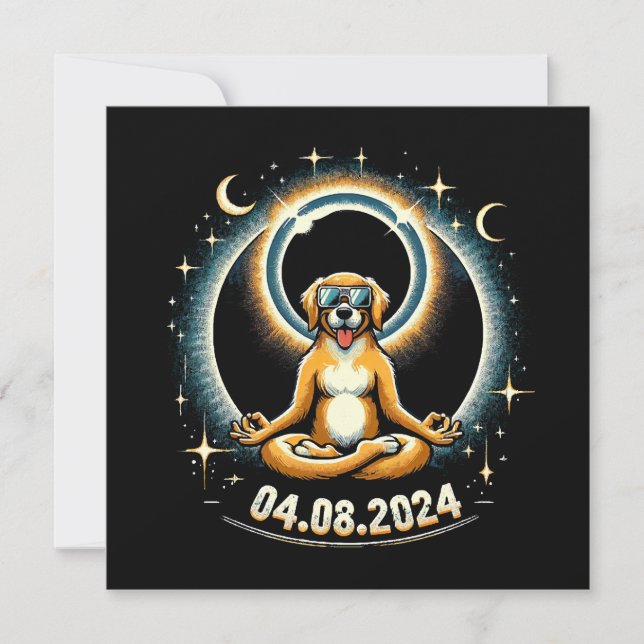 Perro del eclipse solar de 2024 (Anverso)