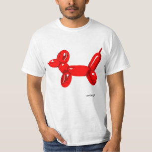 Perro del globo - camiseta blanca