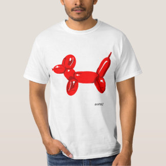 Perro del globo - camiseta blanca