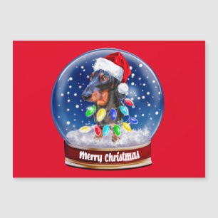 Perro del limpiador de navidad de la salchicha de 