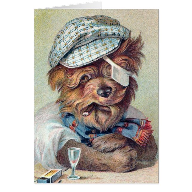 Perro del vintage "del viejo bribón" (Frente)