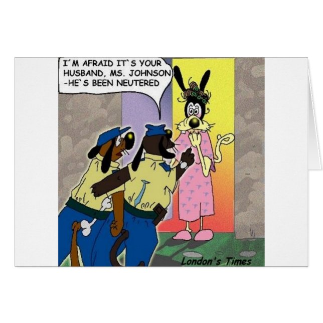 Perro divertida o regalos y tetas de la policía ne (Anverso (Horizontal))