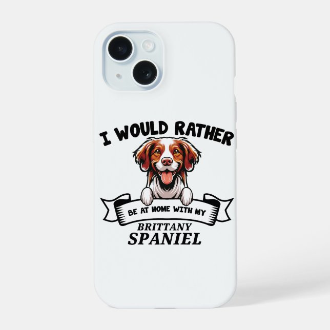 Perro divertido Brittany Spaniel (Reverso )