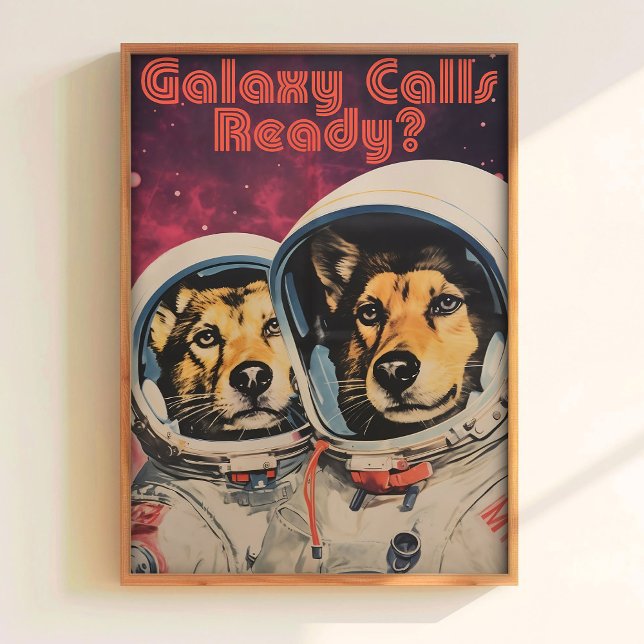 Perro en el espacio impresión cartel soviético Bel (Subido por el creador)