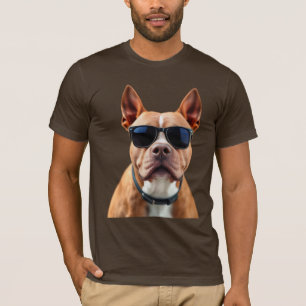 Perro en gafas de sol Bella+Canvas Jersey T-Shirt