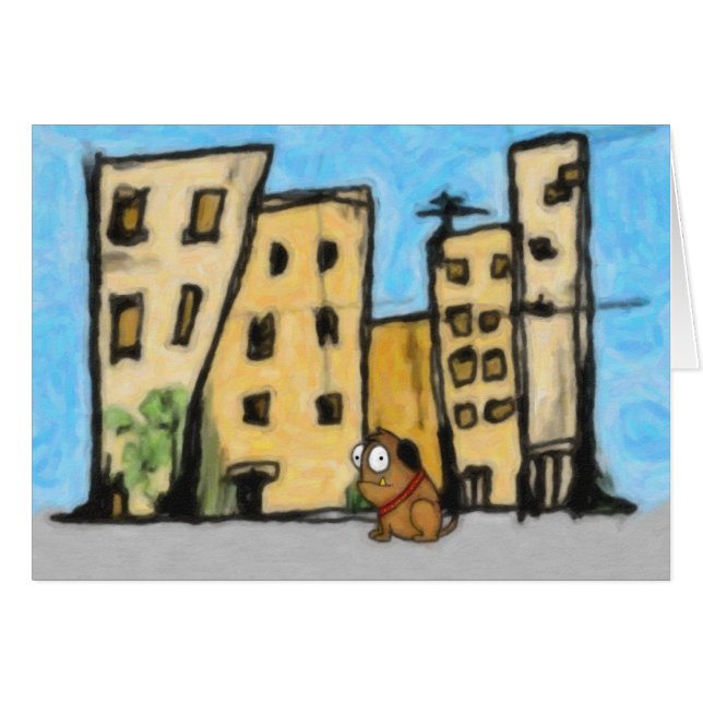 Perro en la ciudad (Anverso (Horizontal))