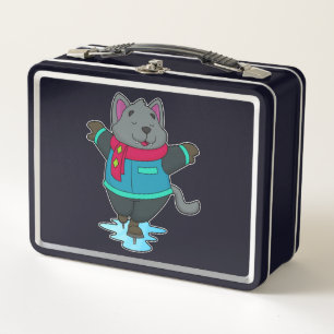 Perro en patinaje sobre hielo con patines de hielo