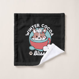 Perro en taza festiva para vibraciones de vacacion