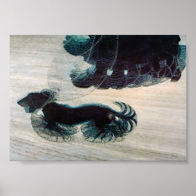 Perro en un Poster de arte ventilado (Frente)