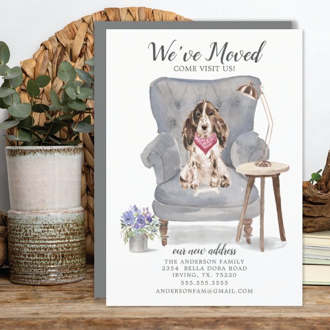 Perro español Cocker marrón | Invitación móvil (Subido por el creador)