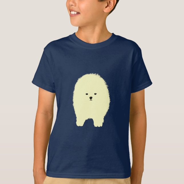 Perro esponjoso, camiseta de dibujo de perro de Po (Anverso)