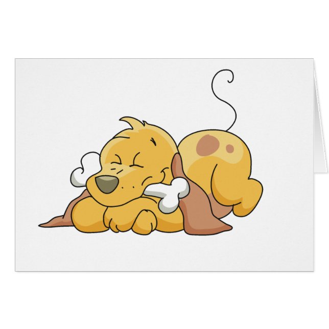 Perro feliz con camisetas y regalos con huesos (Anverso (Horizontal))