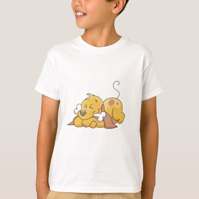 Perro feliz con las camisetas y los regalos del (Anverso)