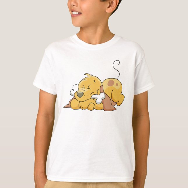 Perro feliz con las camisetas y los regalos del (Anverso)