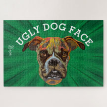 Perro feo Boxer 1000 pieza Rompecabezas