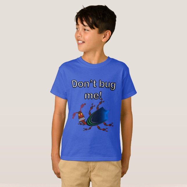 Perro feo - Camiseta para niños Hanes TAGLESS® (Anverso completo)