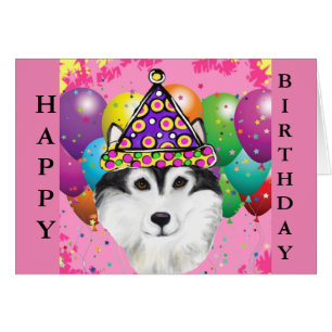 Perro fiestero Alaskan Malamute