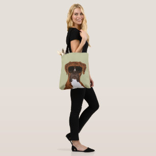 Perro fresco del boxeador para la bolsa de asas de