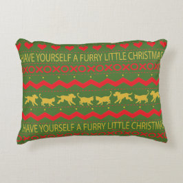 Perro/gato de almohada personalizada "Furry XMAS"