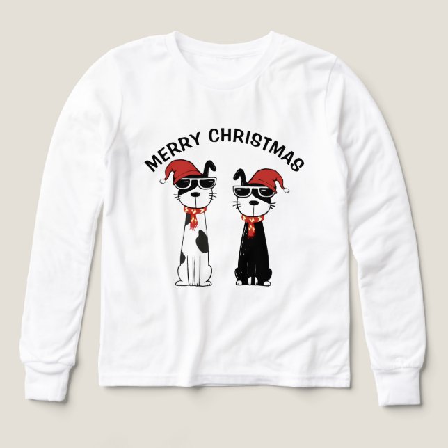 Perro genial Feliz Navidad (Diseño frontal)