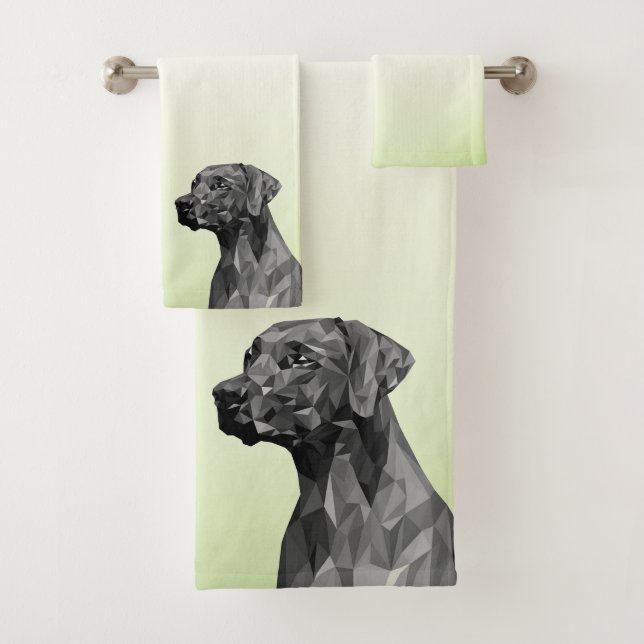 Perro geométrico gris verde (In situ)