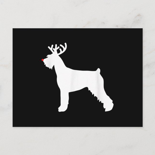 perro gigante schnauzer reno navidad (Anverso)