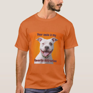 Perro gracioso de la camiseta Imprimir tu sonrisa