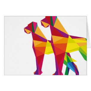 Perro grande abstracto