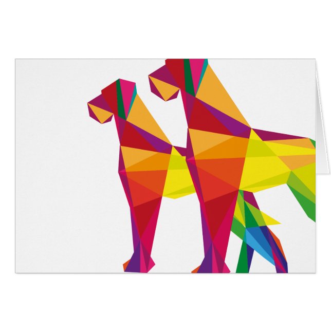 Perro grande abstracto (Anverso (Horizontal))