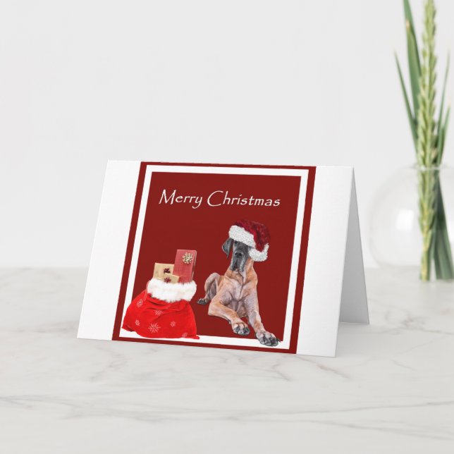 Perro great dane del navidad (Anverso)