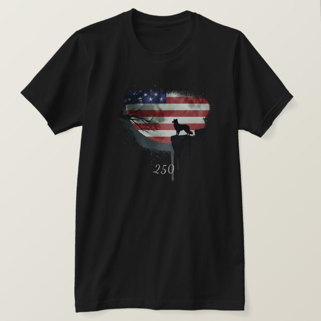 Perro guardián americano - Camiseta Border Collie (Anverso del diseño)