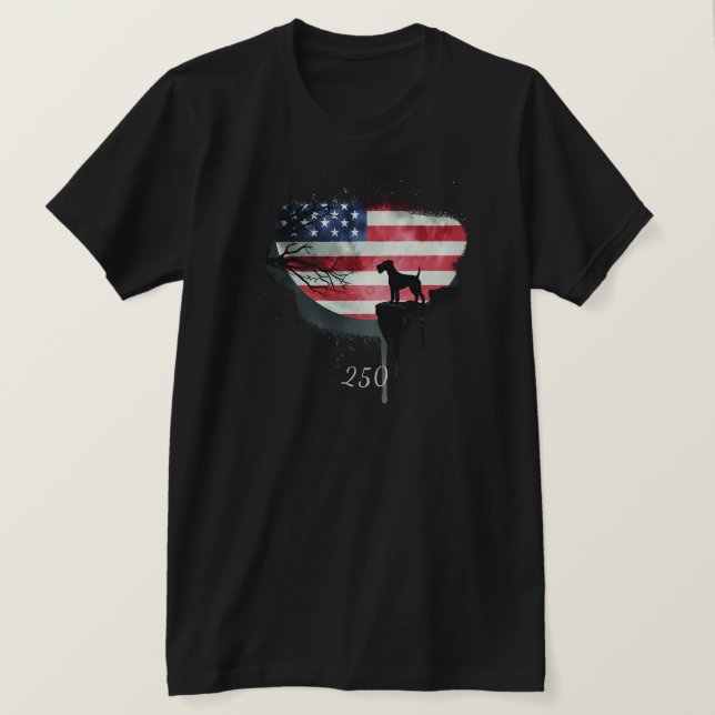 Perro guardián americano - Camiseta de Terrier Irl (Anverso del diseño)