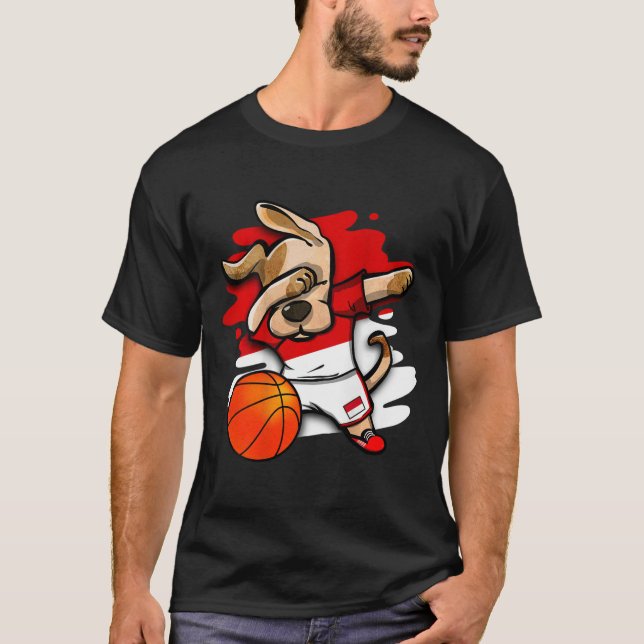 Perro haciendo Dabbing Indonesia Jersey para fans  (Anverso)